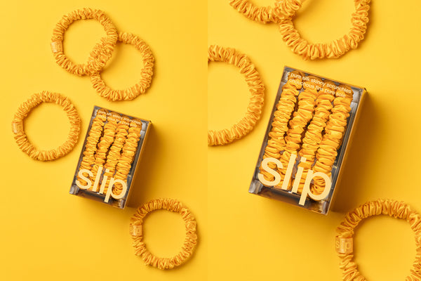 Back to School Golden Skinny Scrunchies