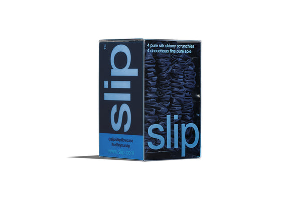 Back to School Navy Skinny Scrunchies